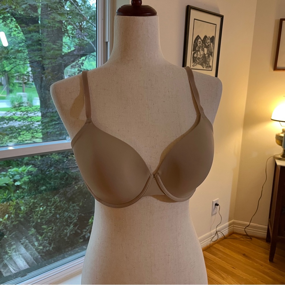 Natori 34DD EverFit Seamless Convertible T-Shirt Bra Nude Underwire - Picture 2 of 14